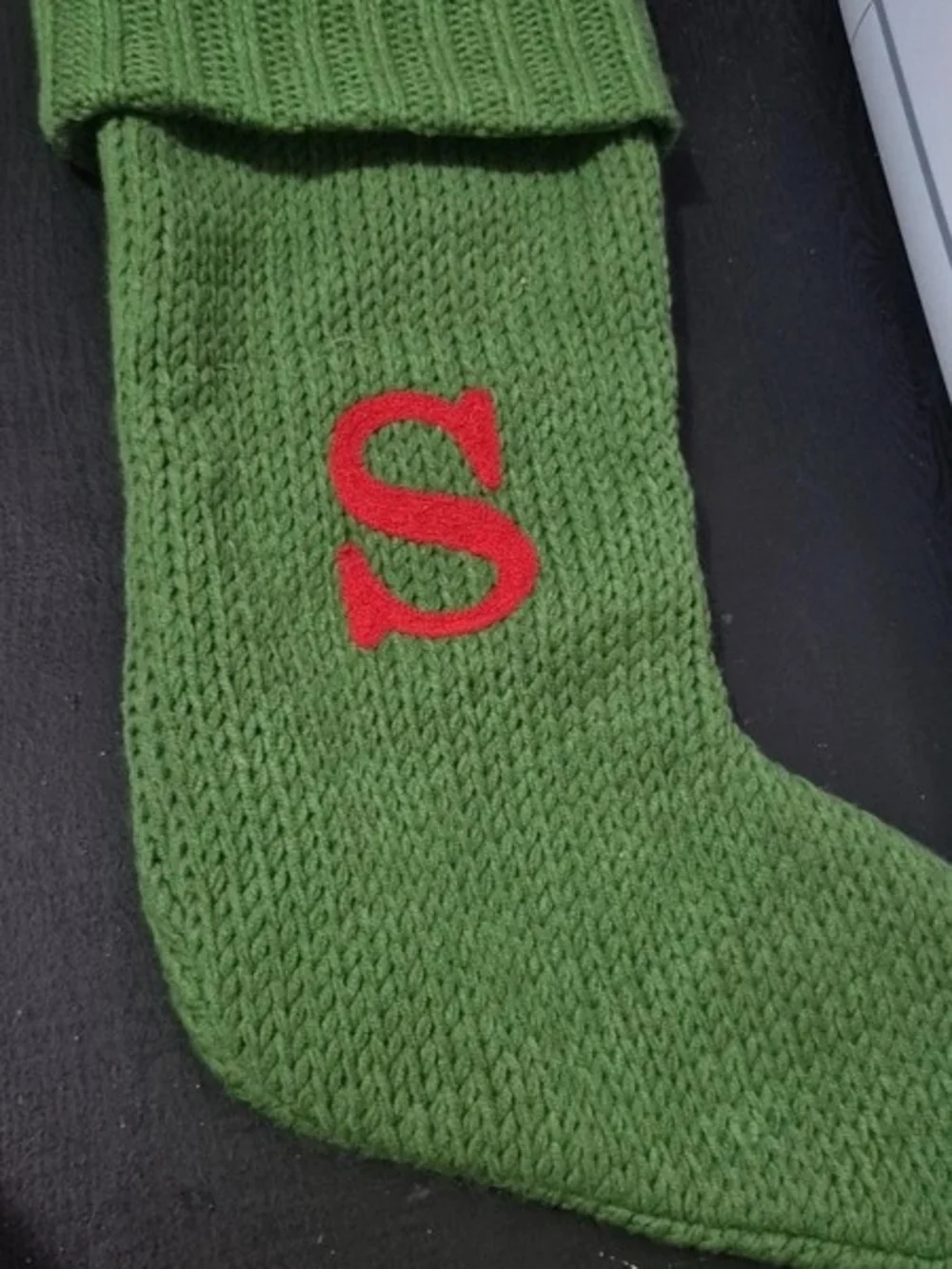 Christmas Stocking | S initial
